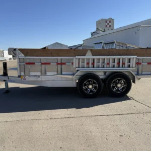 2025 NORDTEK 82X14 FOOT ALUMINUM DUMP TRAILER 2-7000LB AXLES DL0282