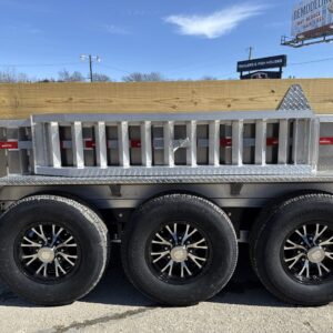 2026 NORDTEK 82X16 FOOT GOOSENECK DUMP TRAILER 3-7000LB AXLES ALUM WHEELS RO1427