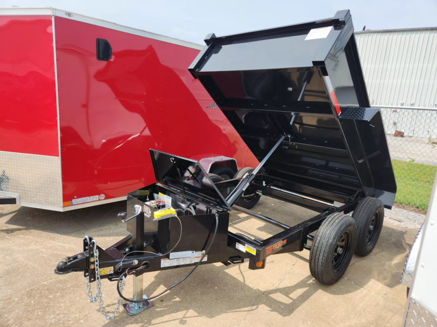New 2026 Quality Steel 5' x 8' Low Profile (2)3.5K Axles Dump Trailer