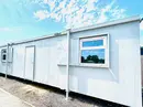 32x10ft Site Canteen Office Cabin with Kitchenette | Anti-Vandal Portable Building with Heating, UPVC Windows & Welfare Facilities