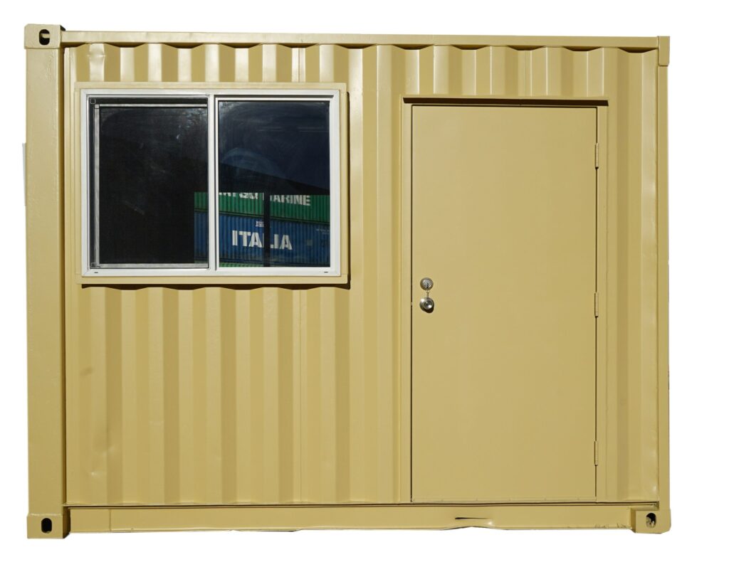10ft Premium Container Office | Luxury Portable Office with A/C, Premium Interior, Spray Foam Insulation & Security Features
