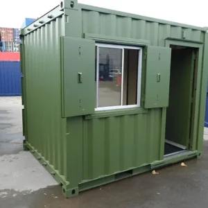 10ft Shipping Container Office – Portable Corten Steel Workspace Unit