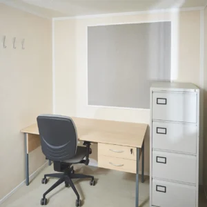 12ft x 8ft Steel Anti-Vandal Office Cabin | Secure Portable Site Office with Insulated Workspace & Lockable Design