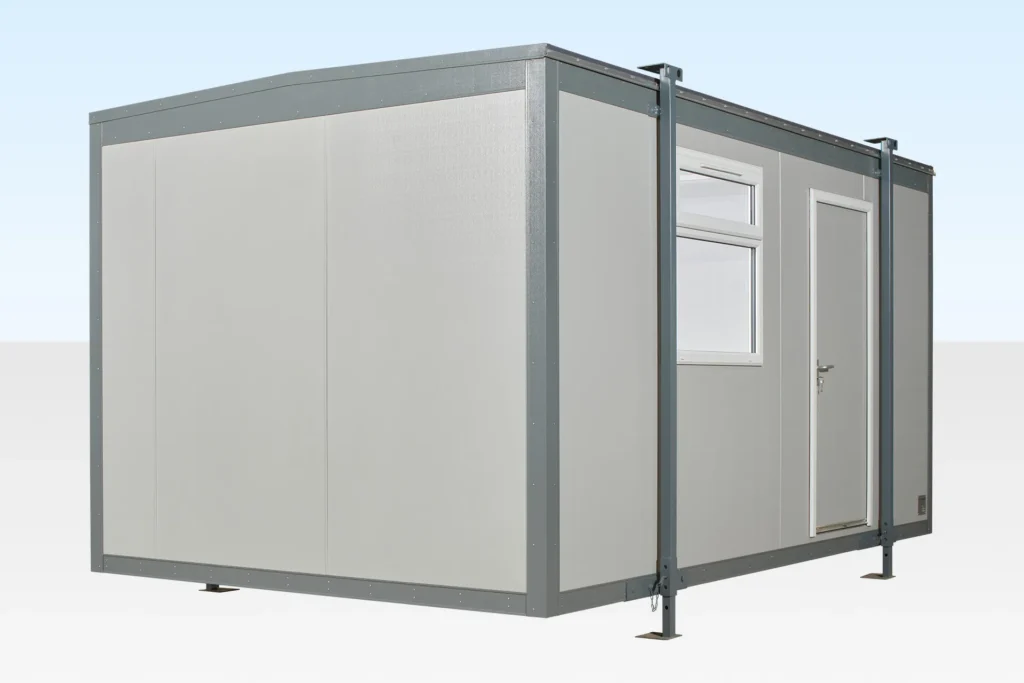 16ft x 10ft Site Office Jackleg Cabin | Portable Open Plan Workspace with Heating, Lighting & Durable Steel Design