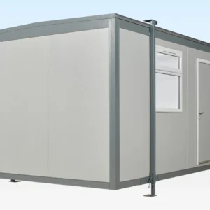 16ft x 10ft Site Office Jackleg Cabin | Portable Open Plan Workspace with Heating, Lighting & Durable Steel Design
