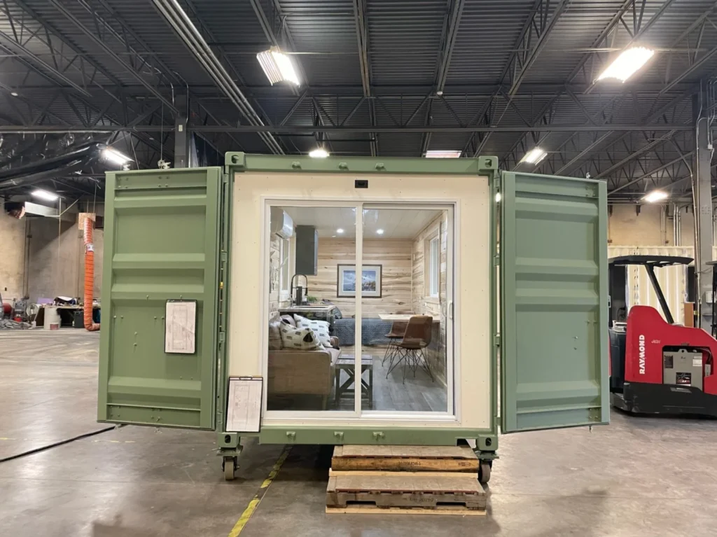 20FT Jack Hunting Container Cabin | Off-Grid Container Home with Kitchen & Rooftop Deck