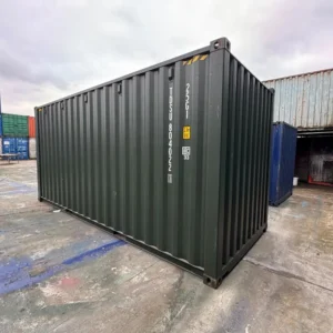 20ft One Trip Shipping Container Dark Green | New ISO Corten Steel Storage Unit