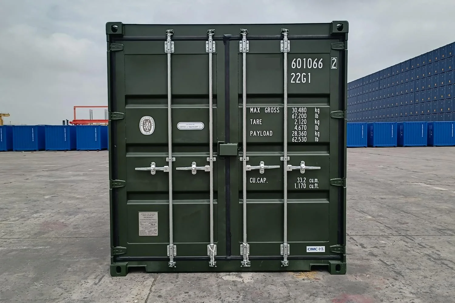 20ft One Trip Shipping Container Dark Green | New ISO Corten Steel Storage Unit - Image 5