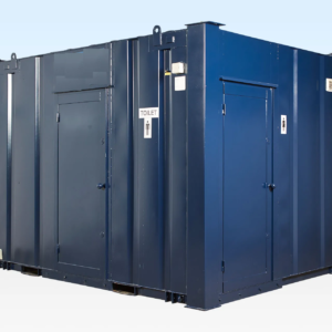 2+1 Steel Toilet Cabin 12ft x 9ft | Anti-Vandal Portable Toilet Block with Separate Male & Female Facilities - Image 3