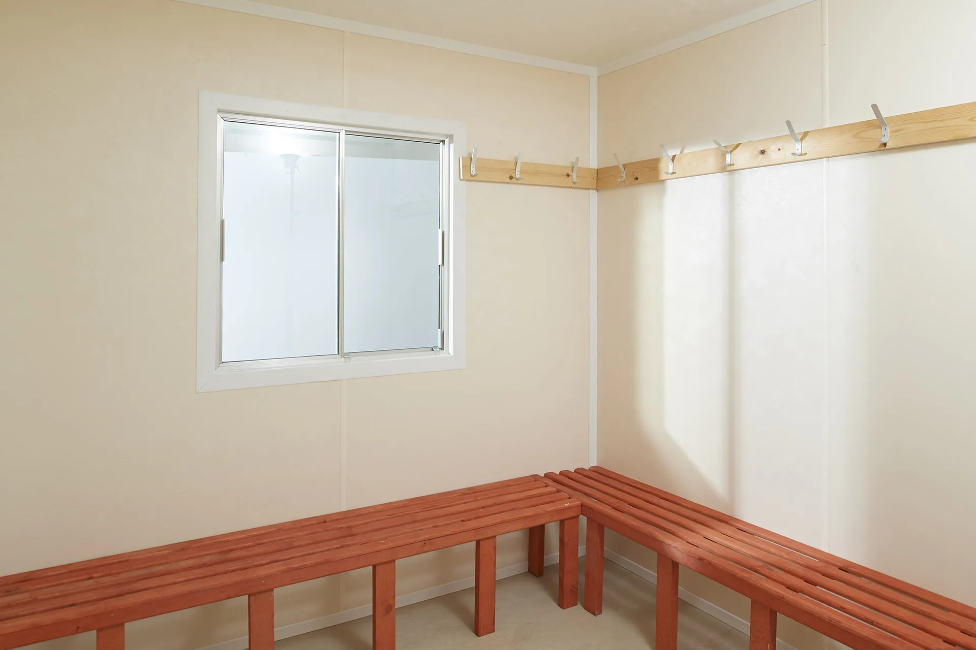 24ft x 9ft Steel Drying Room Cabin | Anti-Vandal Site Welfare Unit with Heated Drying Area, Benches & Secure Design