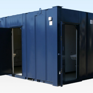 3+1 Steel Toilet Cabin 16ft x 9ft | Anti-Vandal Portable Toilet Block with Male & Female Facilities