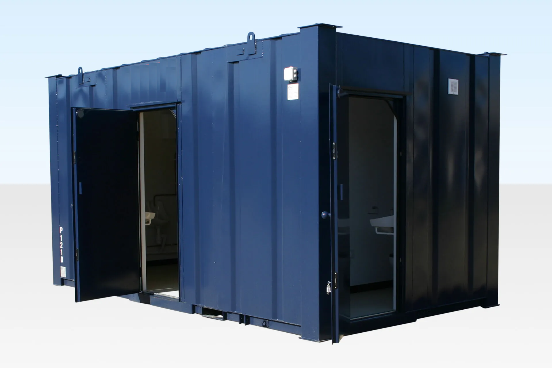 3+1 Steel Toilet Cabin 16ft x 9ft | Anti-Vandal Portable Toilet Block with Male & Female Facilities