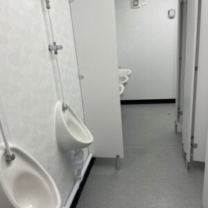 3+1 Steel Toilet Cabin 16ft x 9ft | Anti-Vandal Portable Toilet Block with Male & Female Facilities - Image 4