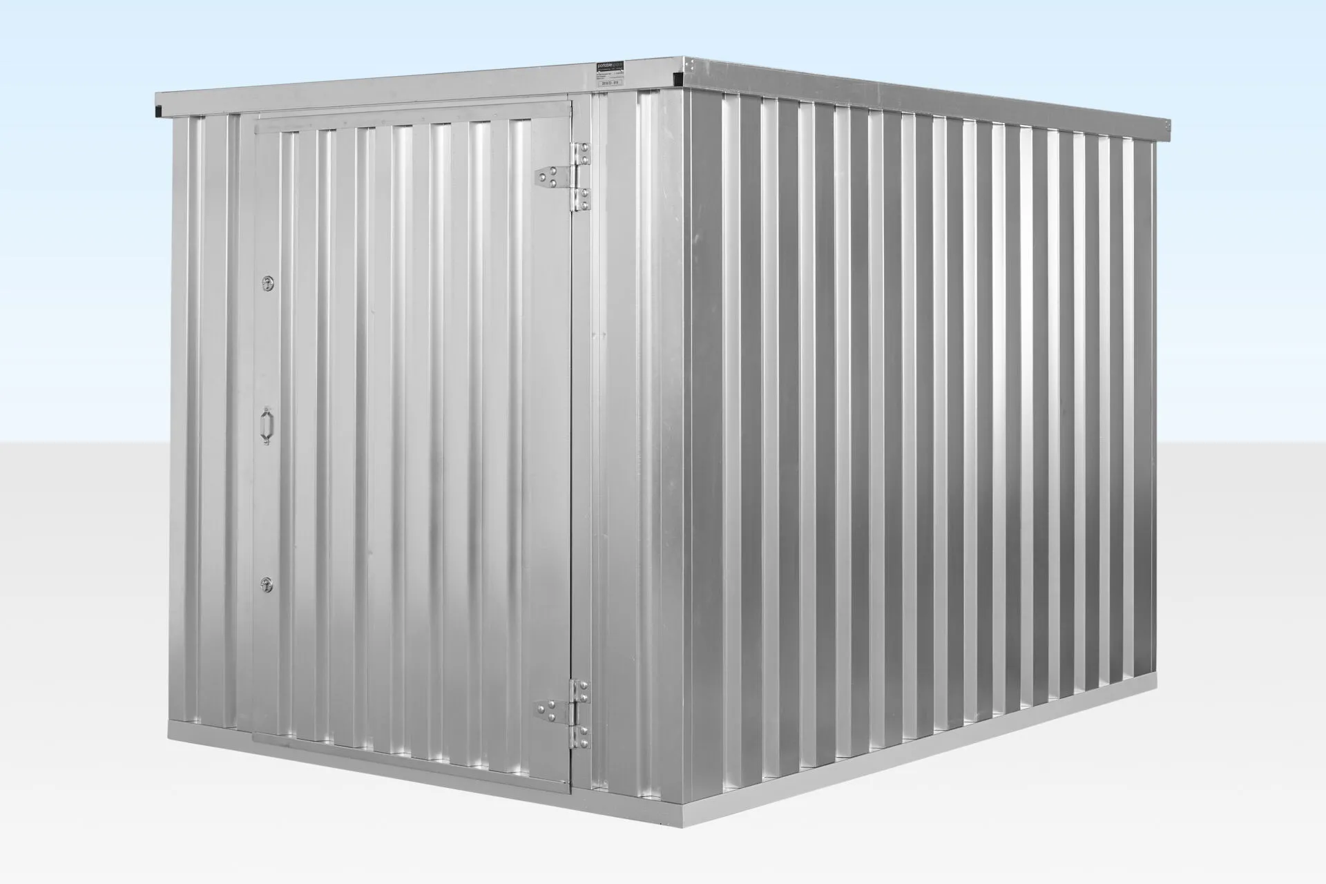 3m x 2.1m Flat Pack Storage Container – Galvanised Steel | Compact Modular Store with Double Locking Security - Image 3