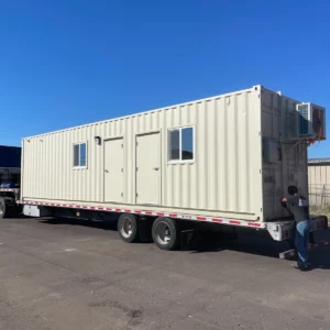 40ft Shipping Container Office with Restroom and HVAC System