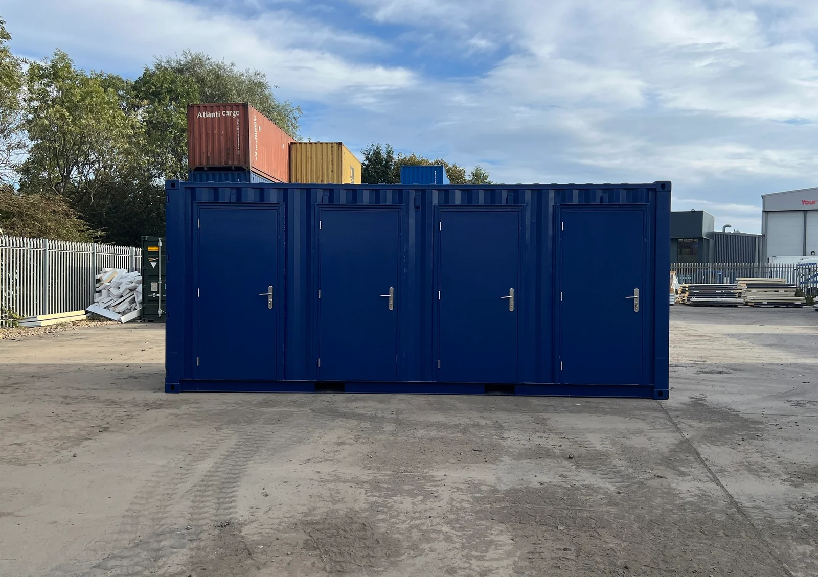 20ft Shipping Container | Four Hinged Steel Doors with Flexible Movable Partition Storage System - Image 3