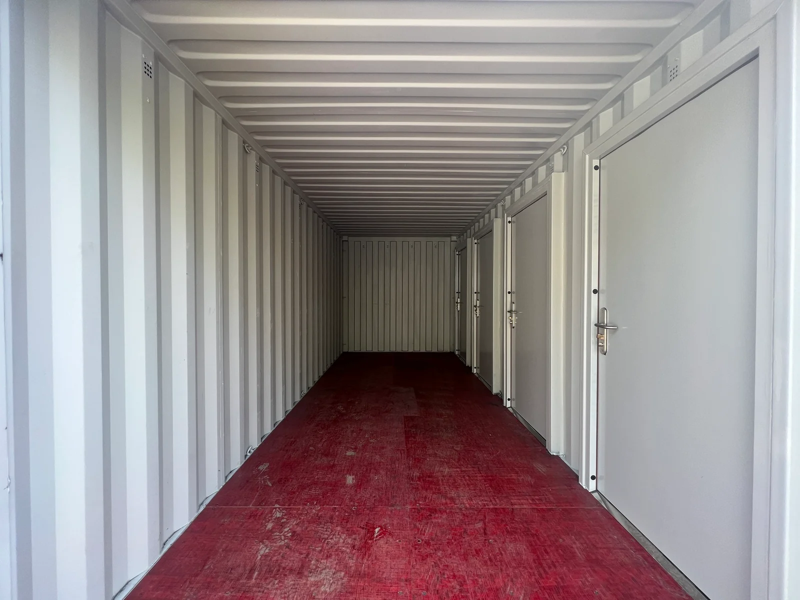 20ft Shipping Container | Four Hinged Steel Doors with Flexible Movable Partition Storage System - Image 4