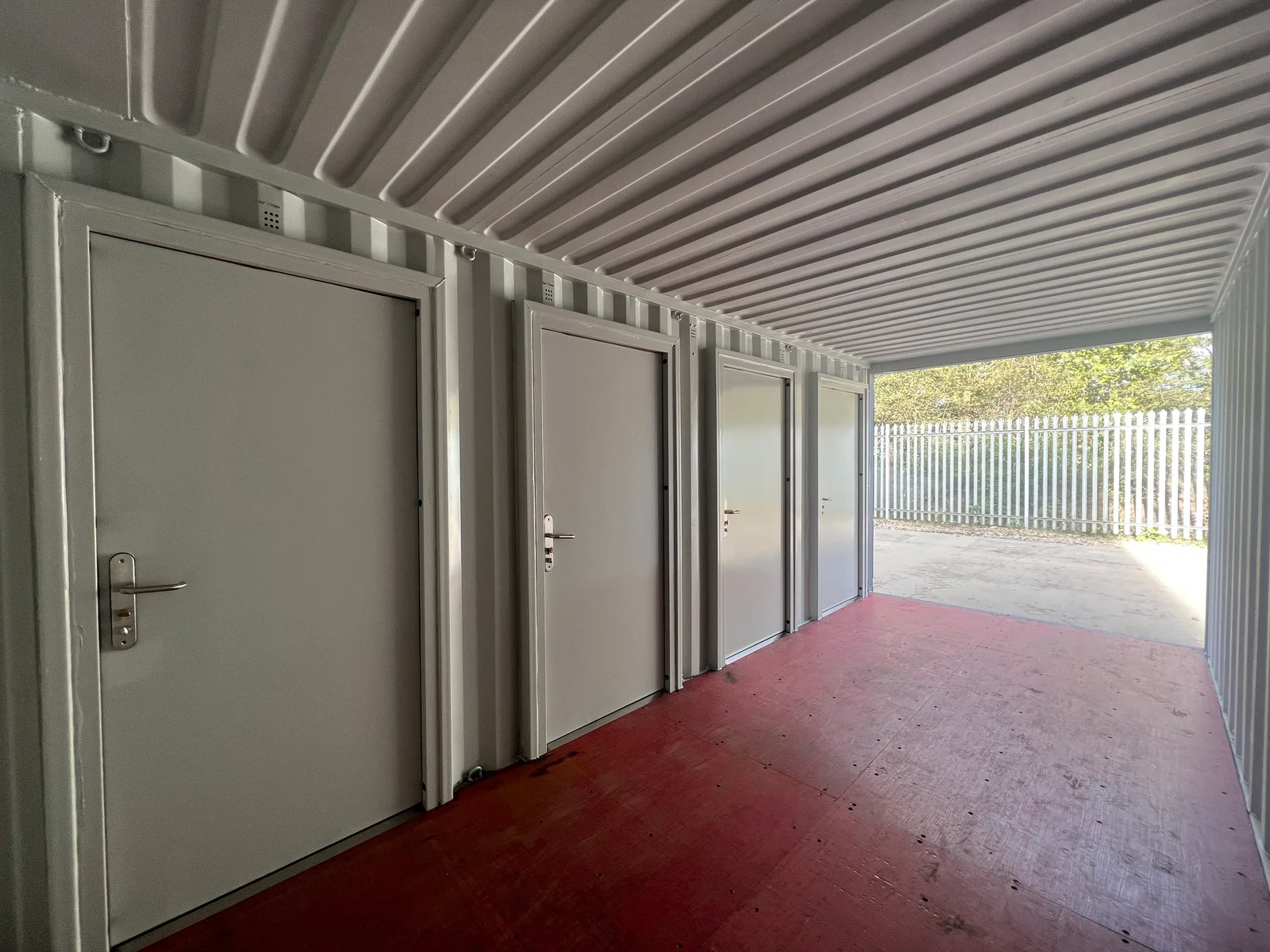 20ft Shipping Container | Four Hinged Steel Doors with Flexible Movable Partition Storage System - Image 5