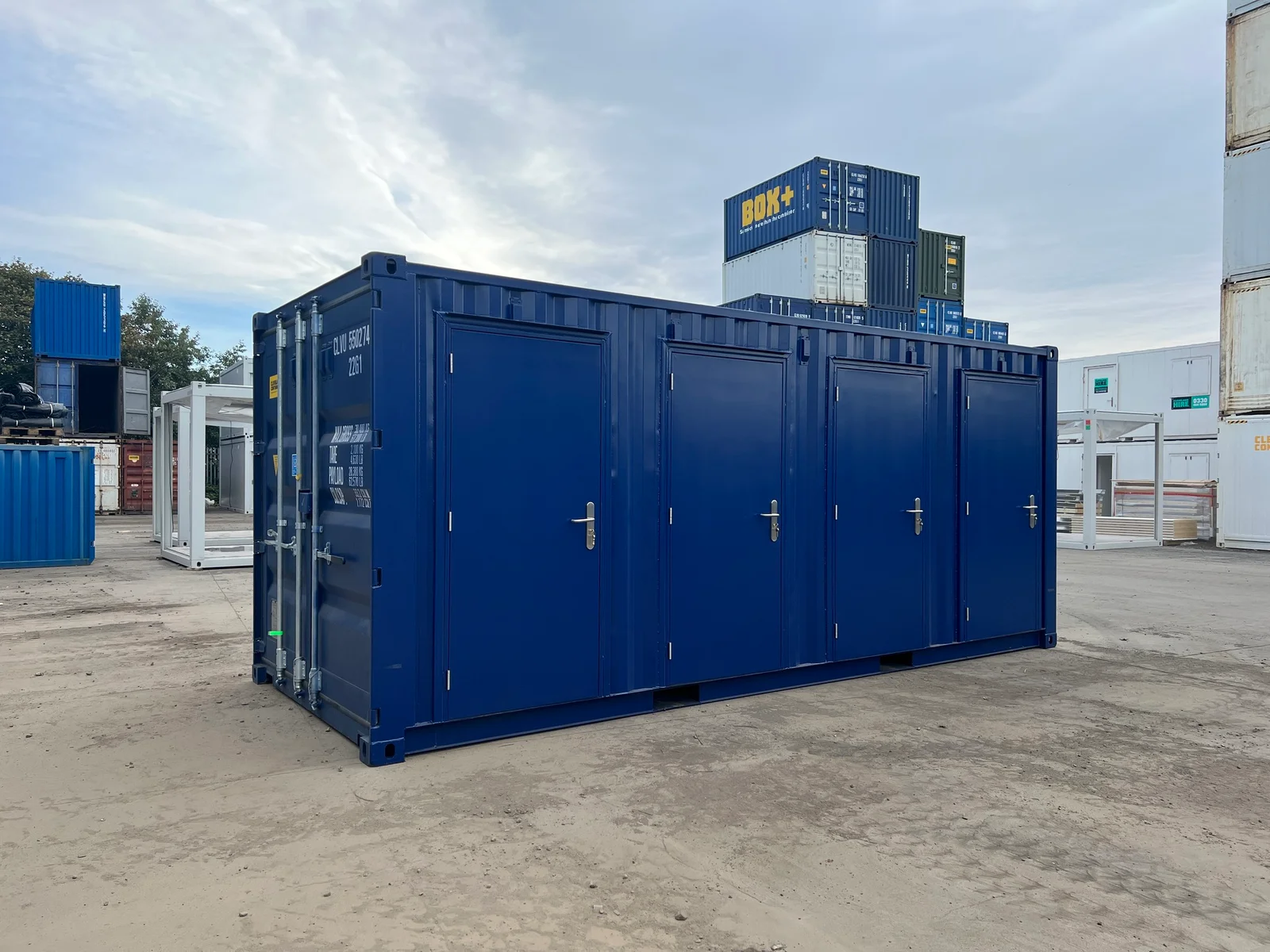 20ft Shipping Container | Four Hinged Steel Doors with Flexible Movable Partition Storage System - Image 8