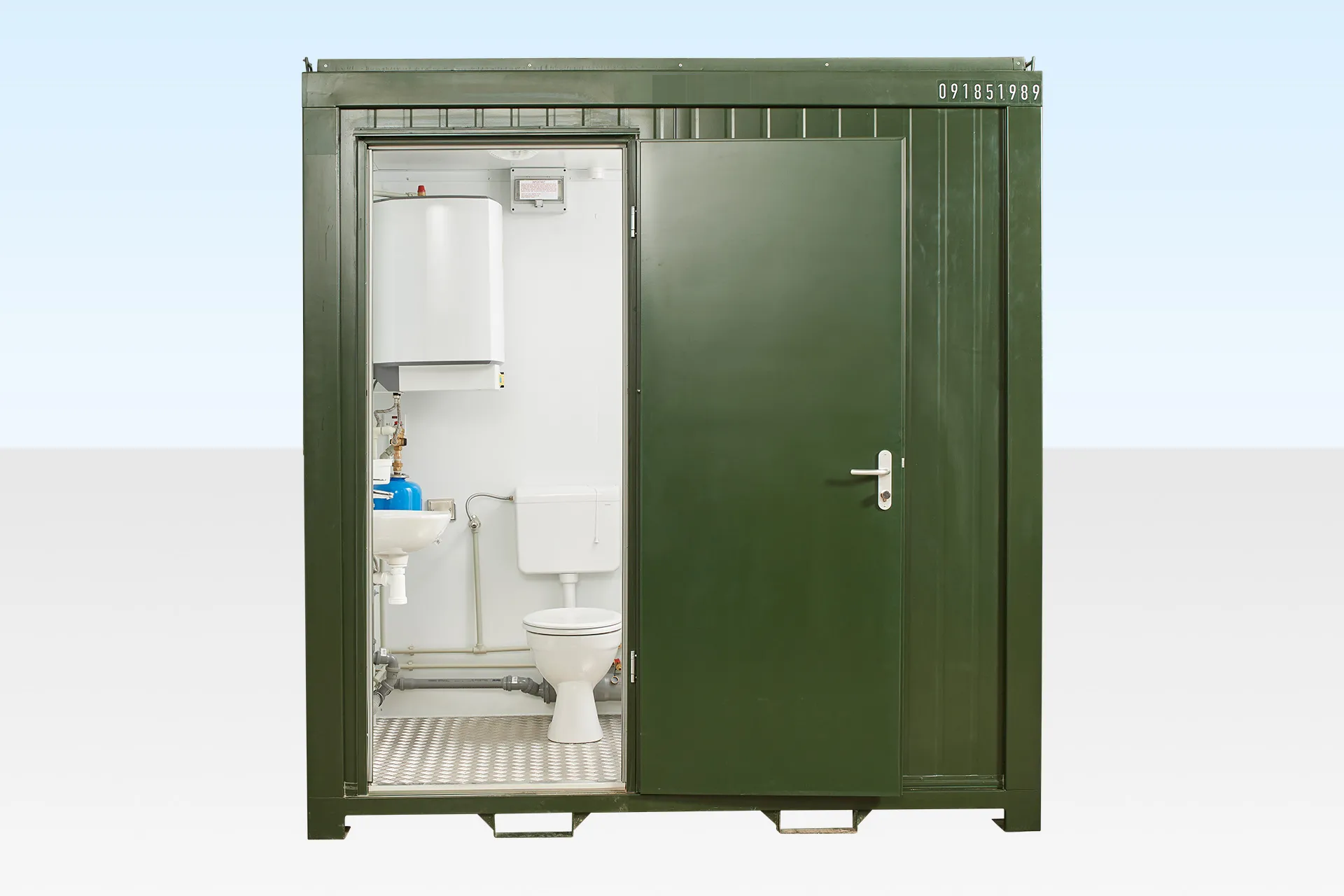 8ft x 5ft Mains Toilet & Shower Cabin | Portable Insulated Welfare Unit with WC, Shower & Basin - Image 3