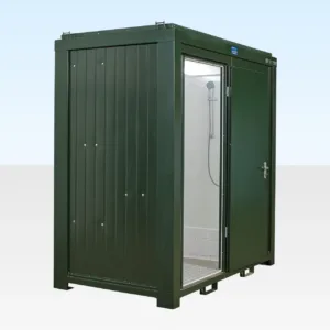 8ft x 5ft Mains Toilet & Shower Cabin | Portable Insulated Welfare Unit with WC, Shower & Basin