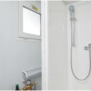 8ft x 5ft Mains Toilet & Shower Cabin | Portable Insulated Welfare Unit with WC, Shower & Basin - Image 4