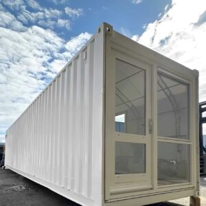 Converted 40ft Shipping Container Office | Open Plan Workspace with Insulation, Glass Panels & Portable Design - Image 11