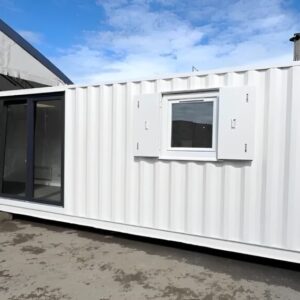 Converted 40ft Shipping Container Office | Open Plan Workspace with Insulation, Glass Panels & Portable Design - Image 13