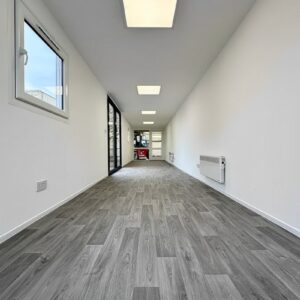 Converted 40ft Shipping Container Office | Open Plan Workspace with Insulation, Glass Panels & Portable Design - Image 14