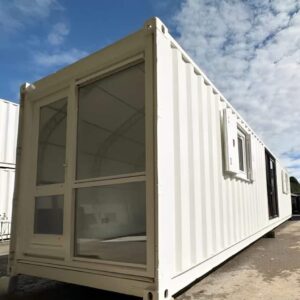 Converted 40ft Shipping Container Office | Open Plan Workspace with Insulation, Glass Panels & Portable Design - Image 4