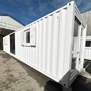 Converted 40ft Shipping Container Office | Open Plan Workspace with Insulation, Glass Panels & Portable Design - Image 6