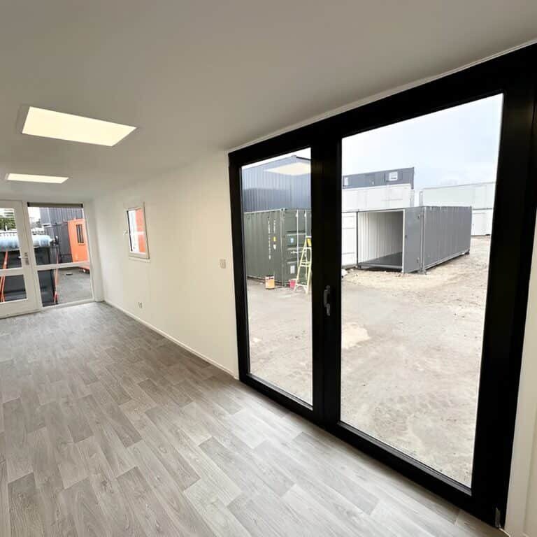 Converted 40ft Shipping Container Office | Open Plan Workspace with Insulation, Glass Panels & Portable Design - Image 7