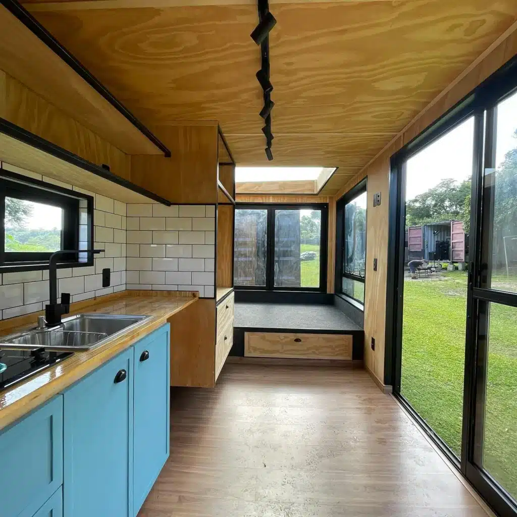 Custom 20ft Cozy Cabin Container House | Insulated Tiny Home with Modern Interior & Portable Living Design - Image 2
