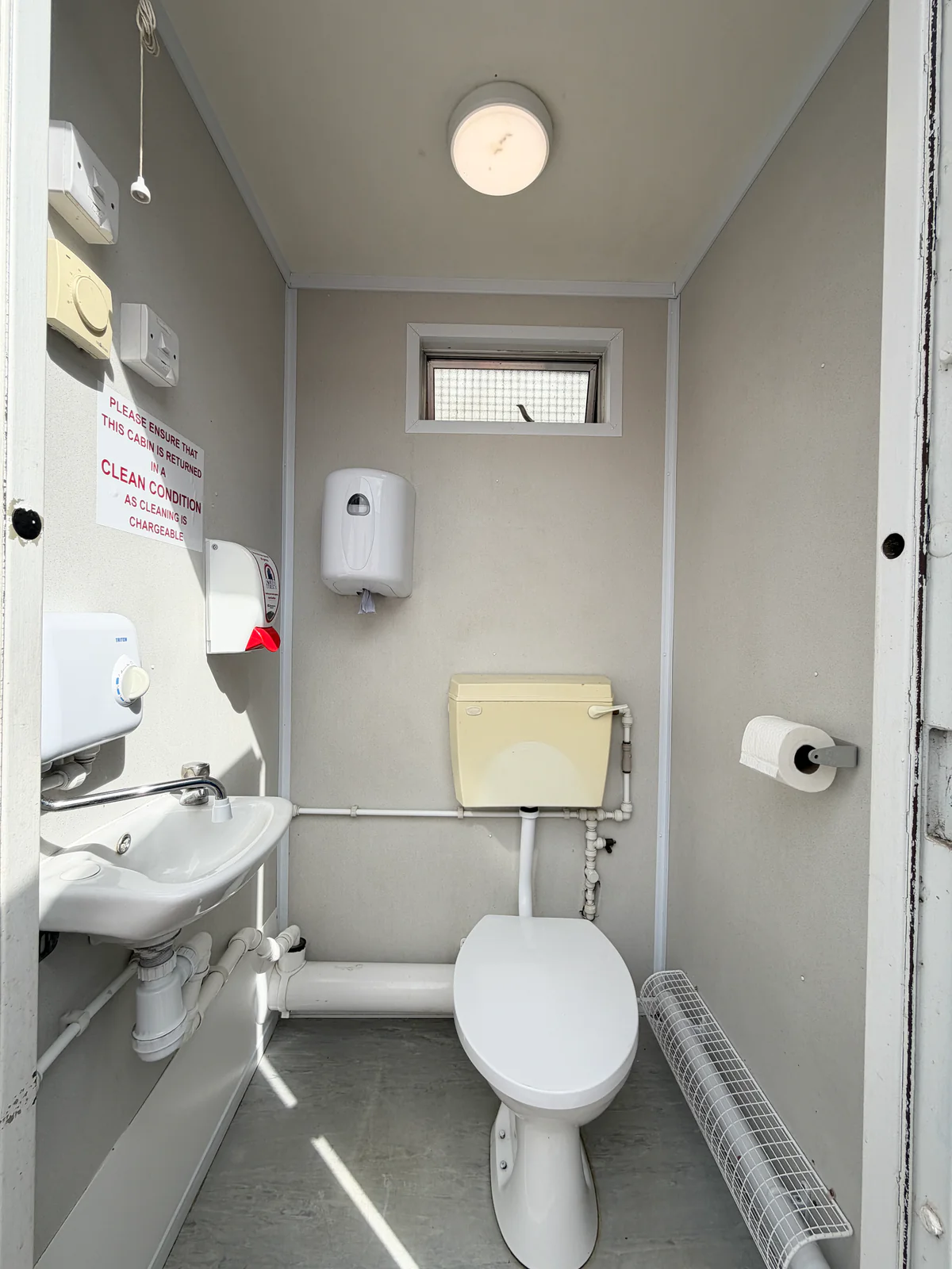 Double Toilet Block | Male & Female WC | 8x5 Ft | Unrefurbished Portable Toilet Block | 1+1 Toilet Block | Blue/White - Image 5