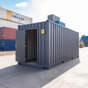 20ft Standard Shipping Container | Corten Steel Cargo Container with Secure Lockbox & Marine Floor