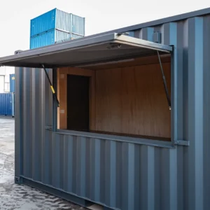 20ft Fully Customized Container Kiosk | Portable Retail & Food Service Container