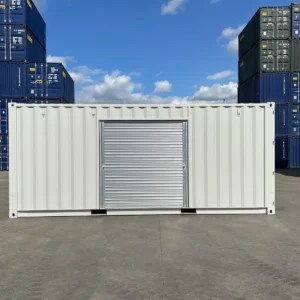 20ft Custom One Trip Shipping Container | Roller Shutter Door & RAL 7035 Finish