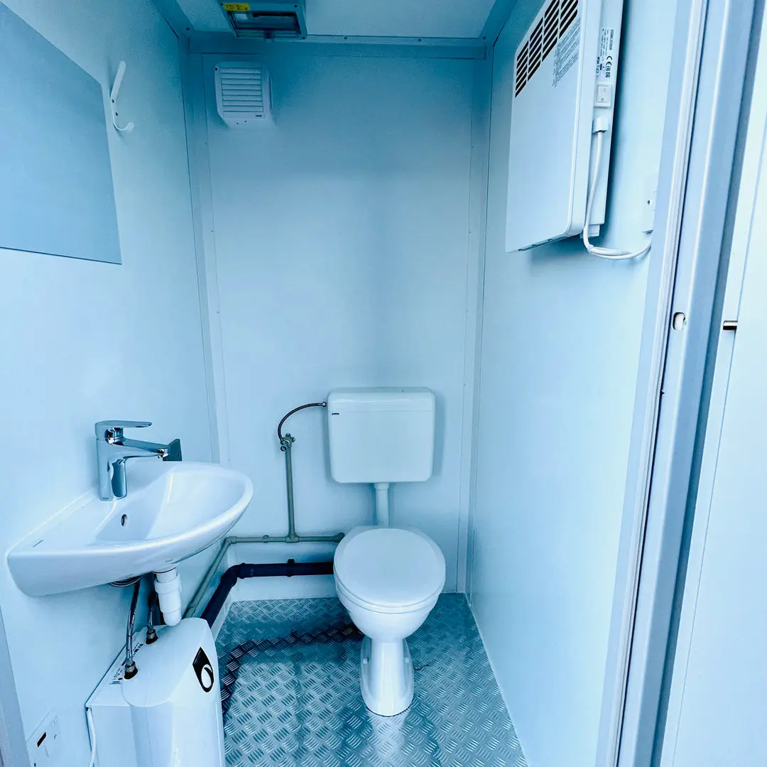 New Single Toilet Block | 5x5ft | WC | Containex Toilet Blocks | Light Grey | No 791 LG - Image 3