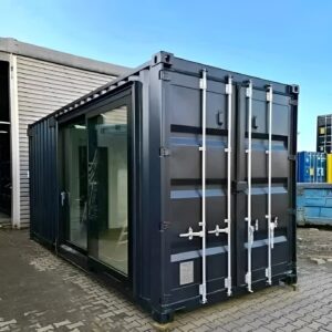 Container Home Office | Insulated Portable Office with Modern Interior, Large Windows & Secure Steel Construction