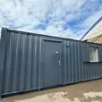 21x8ft Anti-Vandal Office Cabin | Refurbished Portable Workspace with Storage Cupboard, LED Lighting & Secure Steel Construction - Image 9