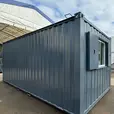 21x8ft Anti-Vandal Office Cabin | Refurbished Portable Workspace with Storage Cupboard, LED Lighting & Secure Steel Construction - Image 11