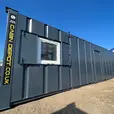 32x10ft Anti-Vandal Open Plan Office & Canteen Cabin | Portable Site Building with Kitchenette, Heating & Secure Steel Construction - Image 3
