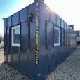 32x10ft Anti-Vandal Open Plan Office & Canteen Cabin | Portable Site Building with Kitchenette, Heating & Secure Steel Construction
