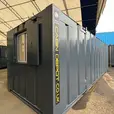 24x9ft Container Office | 7m Anti-Vandal Portable Building with Open Plan Workspace, Heating & Secure Steel Construction