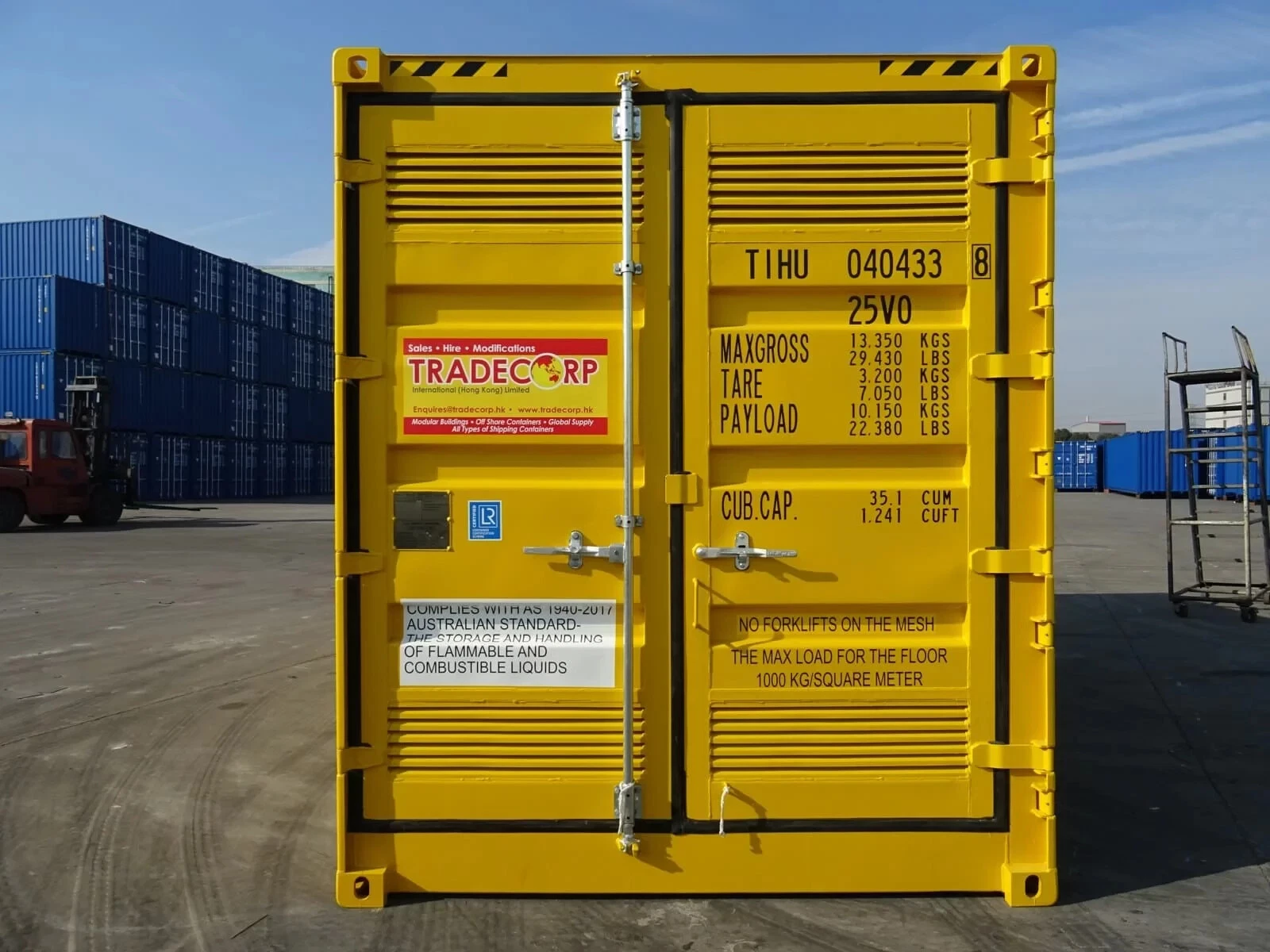 20ft Dangerous Goods Shipping Container | Secure Hazardous Chemical Storage Container - Image 2