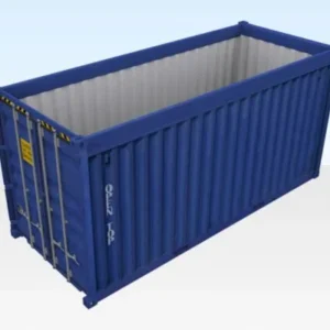 20ft x 8ft Used Open Top Shipping Container | Crane Loading & Oversized Cargo Storage