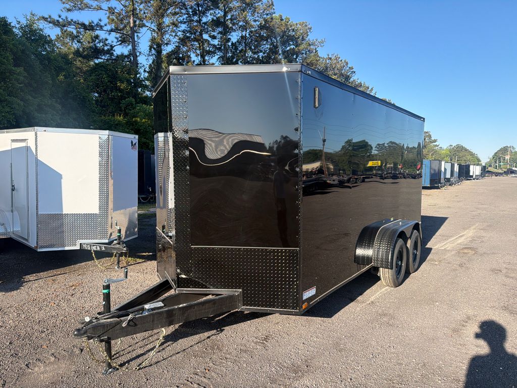 2026 Quality Cargo 7x16 Enclosed Trailer – Black Tandem Axle stock 16253 view 2