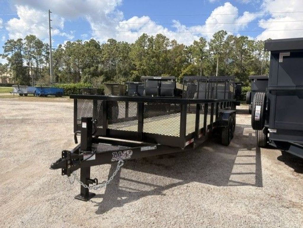2027 AMP 7x20 Mesh-Side Landscape Utility Trailer – 14,000 lb GVWR view 2