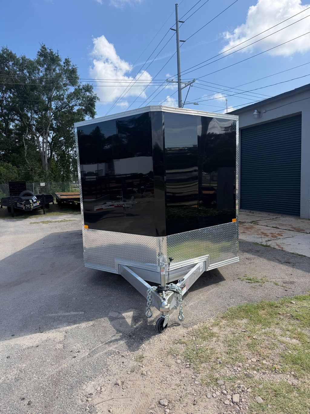 2027 Alcom 8.5x20 Aluminum Enclosed Trailer – Black stock 17834 view 8
