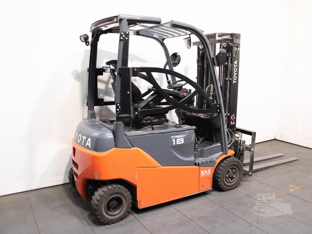 2020 Toyota 8FBM18T electric forklift view 1